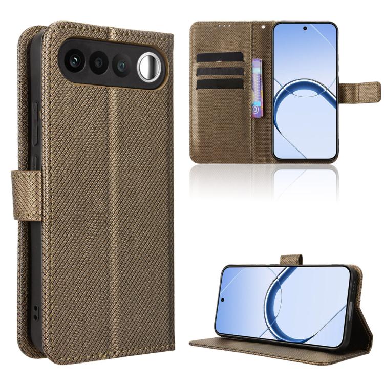 Diamond Texture Leather Phone Case, For Realme 16T 5G, For Realme C100i 4G / C100x 4G, For Realme C100 4G, For Realme C83 5G / P4 Lite 5G, For Realme P4 Power 5G, For Realme Note 80 4G, For Realme 16 5G, For Realme 16 Pro+ 5G, For Realme 16 Pro 5G