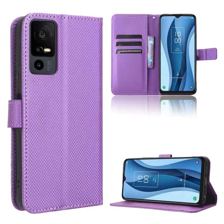 Diamond Texture Leather Phone Case, For TCL 502, For TCL 40 XE 5G /40 NxtPaper 5G, For TCL 40 NxtPaper 4G, For TCL 40 XE 5G, For TCL 40 XL, For TCL ION X