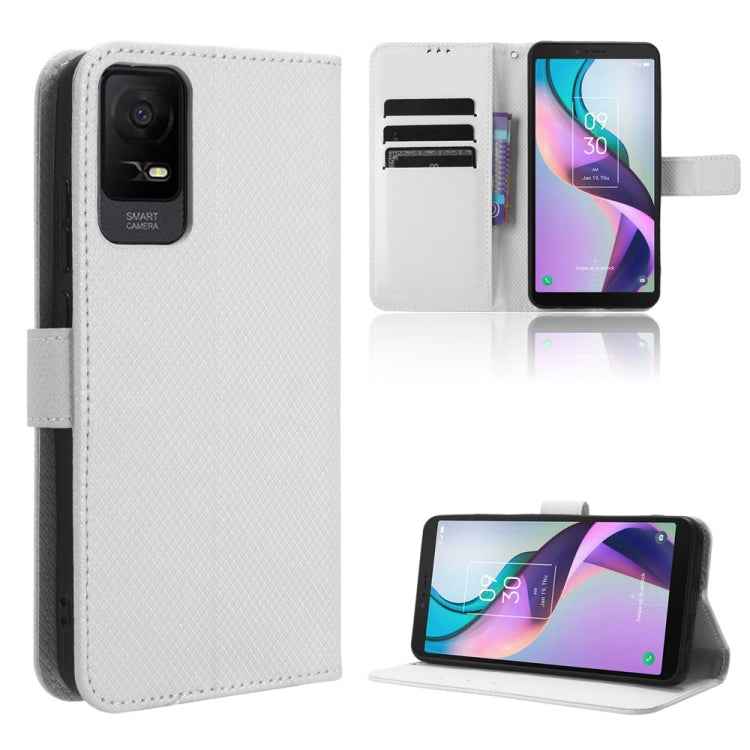 Diamond Texture Leather Phone Case, For TCL 502, For TCL 40 XE 5G /40 NxtPaper 5G, For TCL 40 NxtPaper 4G, For TCL 40 XE 5G, For TCL 40 XL, For TCL ION X