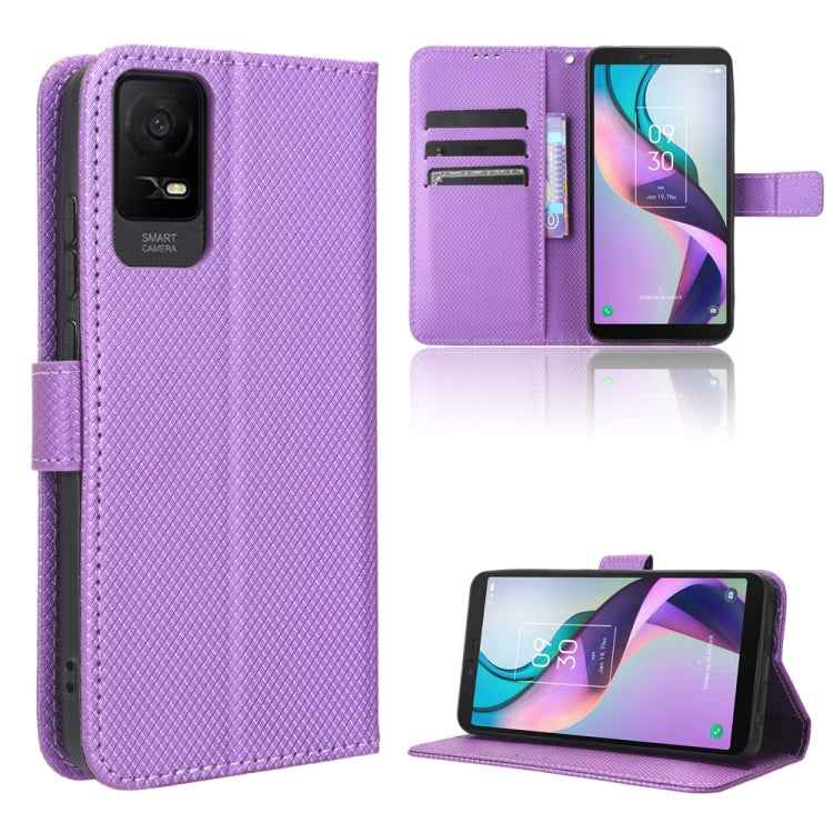 Diamond Texture Leather Phone Case, For TCL 502, For TCL 40 XE 5G /40 NxtPaper 5G, For TCL 40 NxtPaper 4G, For TCL 40 XE 5G, For TCL 40 XL, For TCL ION X