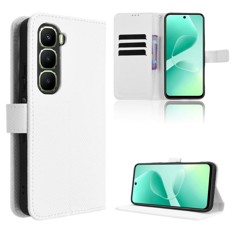 Diamond Texture Leather Phone Case, For Infinix GT 50 Pro 5G, For Infinix Note 60 Ultra 5G, For Infinix Note Edge 5G, For Infinix Smart 20 4G, For Infinix Note 60 / 60 Pro 5G, For Infinix Hot 60i 5G / Tecno Spark Go 5G, For Infinix Hot 60i 4G / Hot 60 ...