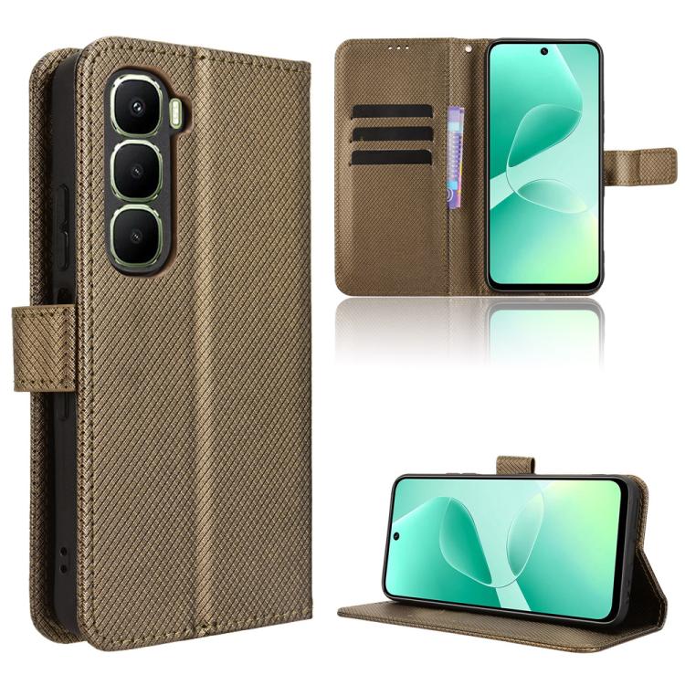 Diamond Texture Leather Phone Case, For Infinix GT 50 Pro 5G, For Infinix Note 60 Ultra 5G, For Infinix Note Edge 5G, For Infinix Smart 20 4G, For Infinix Note 60 / 60 Pro 5G, For Infinix Hot 60i 5G / Tecno Spark Go 5G, For Infinix Hot 60i 4G / Hot 60 ...