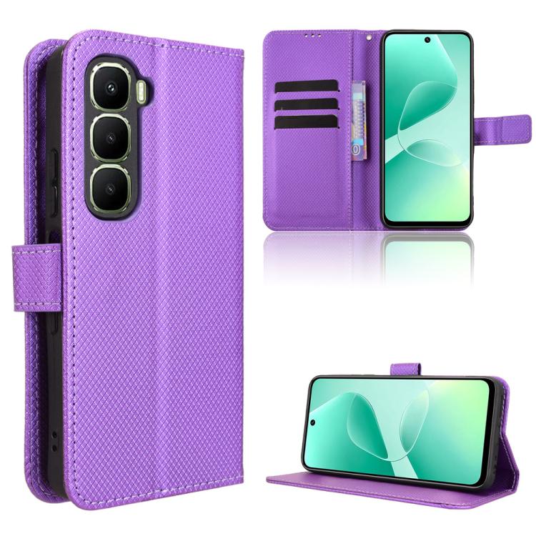 Diamond Texture Leather Phone Case, For Infinix GT 50 Pro 5G, For Infinix Note 60 Ultra 5G, For Infinix Note Edge 5G, For Infinix Smart 20 4G, For Infinix Note 60 / 60 Pro 5G, For Infinix Hot 60i 5G / Tecno Spark Go 5G, For Infinix Hot 60i 4G / Hot 60 ...