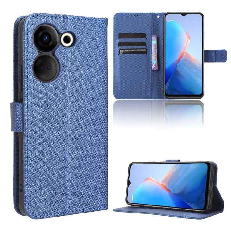 Diamond Texture Leather Phone Case, For Tecno Camon 20 Pro