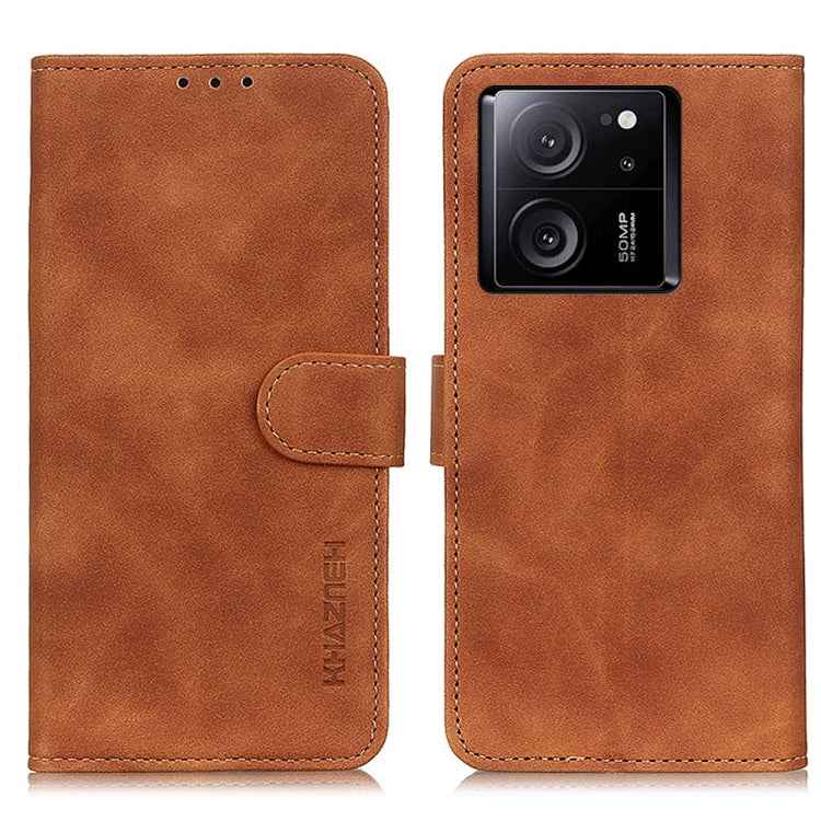 KHAZNEH Retro Texture Flip Leather Phone Case