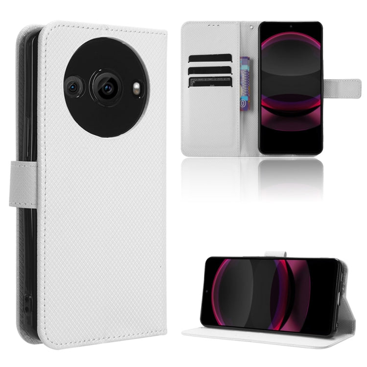 Diamond Texture Leather Phone Case, For Sharp Aquos Sense8, For Sharp Aquos R8 Pro / Leica Leitz Phone 3, For Sharp Aquos R8, For Sharp Mamorino6