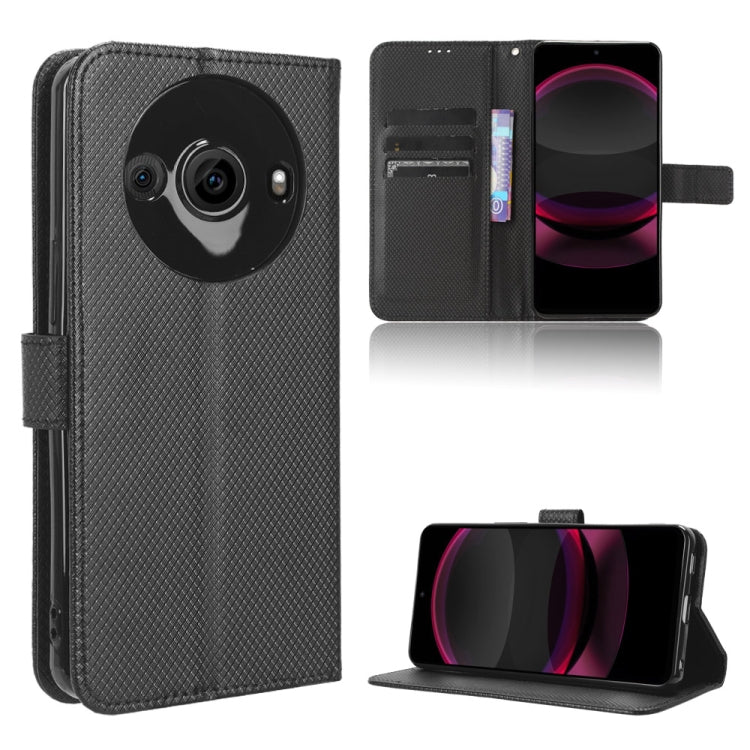 Diamond Texture Leather Phone Case, For Sharp Aquos Sense8, For Sharp Aquos R8 Pro / Leica Leitz Phone 3, For Sharp Aquos R8, For Sharp Mamorino6