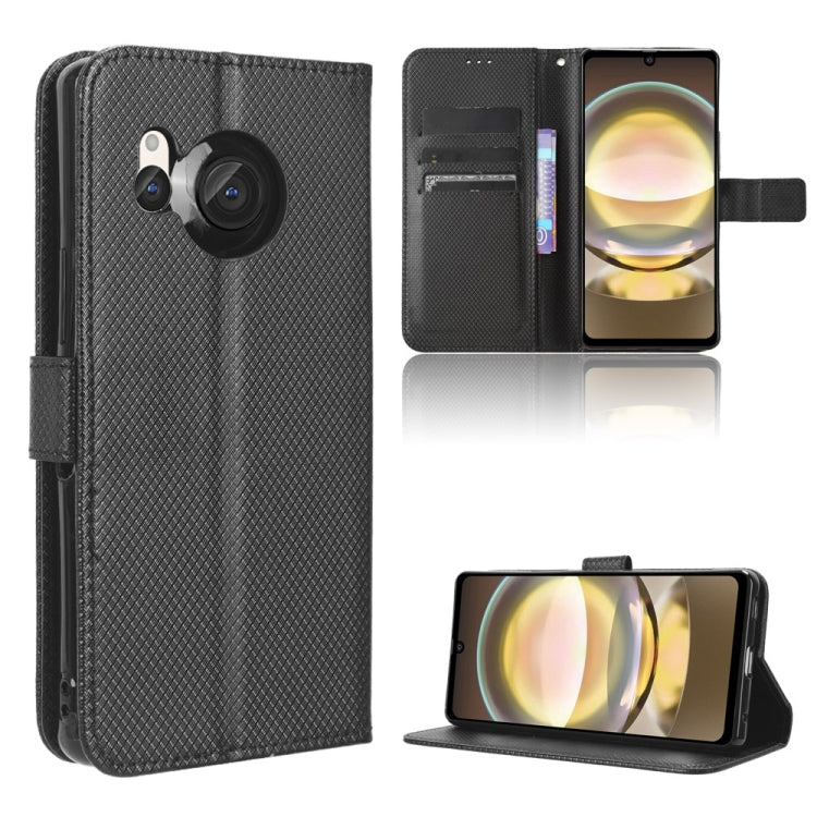 Diamond Texture Leather Phone Case, For Sharp Aquos Sense8, For Sharp Aquos R8 Pro / Leica Leitz Phone 3, For Sharp Aquos R8, For Sharp Mamorino6