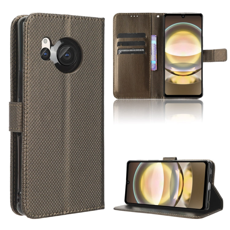 Diamond Texture Leather Phone Case, For Sharp Aquos Sense8, For Sharp Aquos R8 Pro / Leica Leitz Phone 3, For Sharp Aquos R8, For Sharp Mamorino6