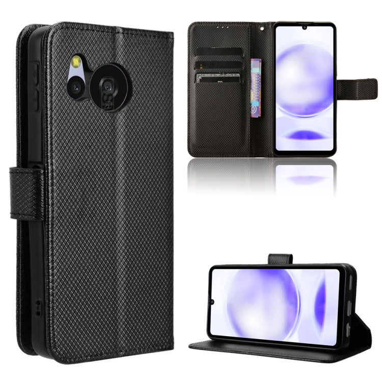 Diamond Texture Leather Phone Case, For Sharp Aquos Sense8, For Sharp Aquos R8 Pro / Leica Leitz Phone 3, For Sharp Aquos R8, For Sharp Mamorino6