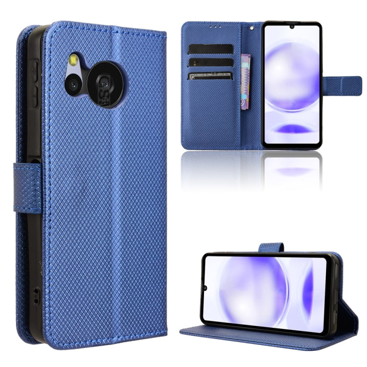 Diamond Texture Leather Phone Case, For Sharp Aquos Sense8, For Sharp Aquos R8 Pro / Leica Leitz Phone 3, For Sharp Aquos R8, For Sharp Mamorino6