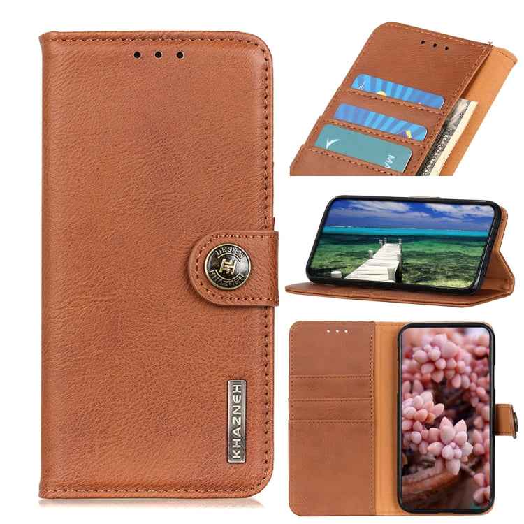 KHAZNEH Cowhide Texture Horizontal Flip Leather Phone Case, For Xiaomi Poco F5 Pro/Redmi K60/K60 Pro