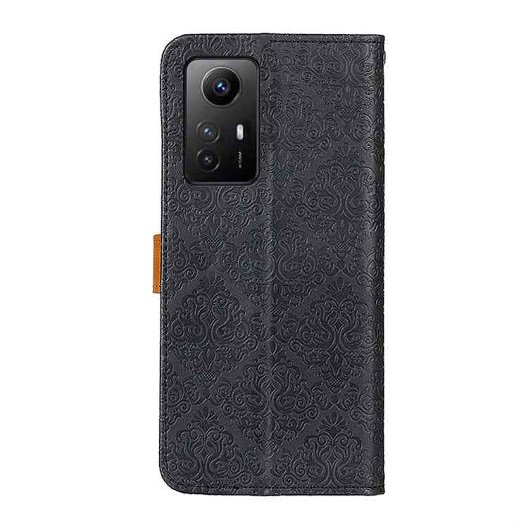 European Floral Embossed Leather Phone Case, For Xiaomi Redmi Note 12S 4G