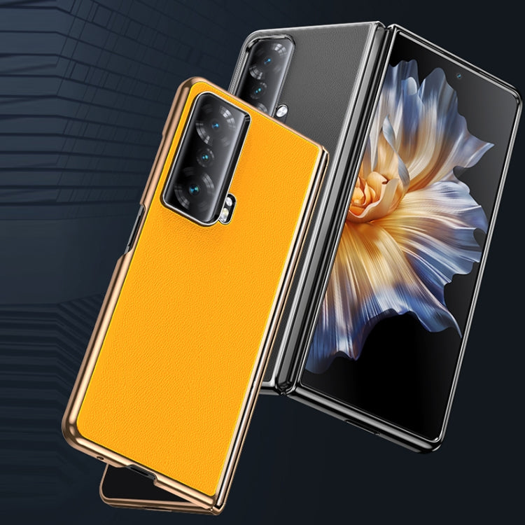 Electroplating Plain Leather Folding Phone Case