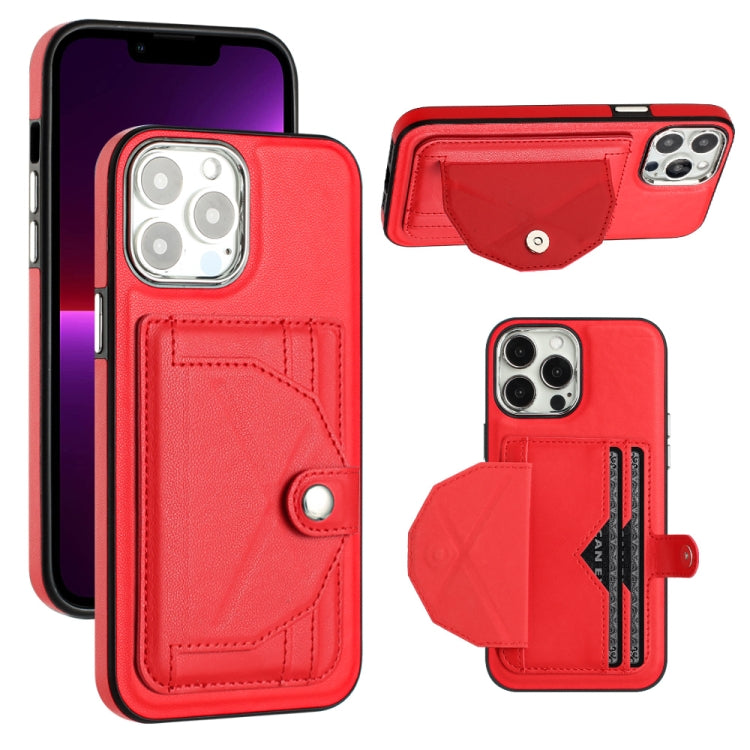 Shockproof Leather Phone Case with Card Holder, For iPhone 13, For iPhone 13 Pro, For iPhone 13 Pro Max, For iPhone 12 / 12 Pro, For iPhone 12 Pro Max, For iPhone 11, For iPhone 11 Pro, For iPhone 11 Pro Max