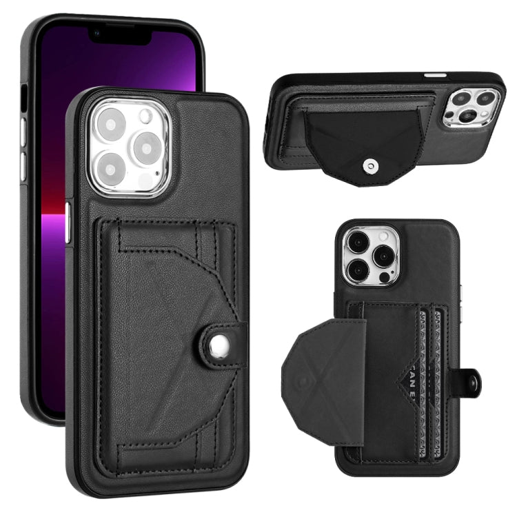 Shockproof Leather Phone Case with Card Holder, For iPhone 14, For iPhone 15 Pro Max, For iPhone 15 Pro, For iPhone 14 Plus, For iPhone 14 Pro, For iPhone 15 Plus, For iPhone 15, For iPhone 14 Pro Max