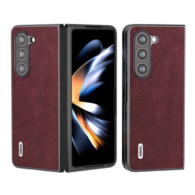 ABEEL Dream Litchi Texture PU Phone Case, For Samsung Galaxy Z Flip5, For Samsung Galaxy Z Fold5