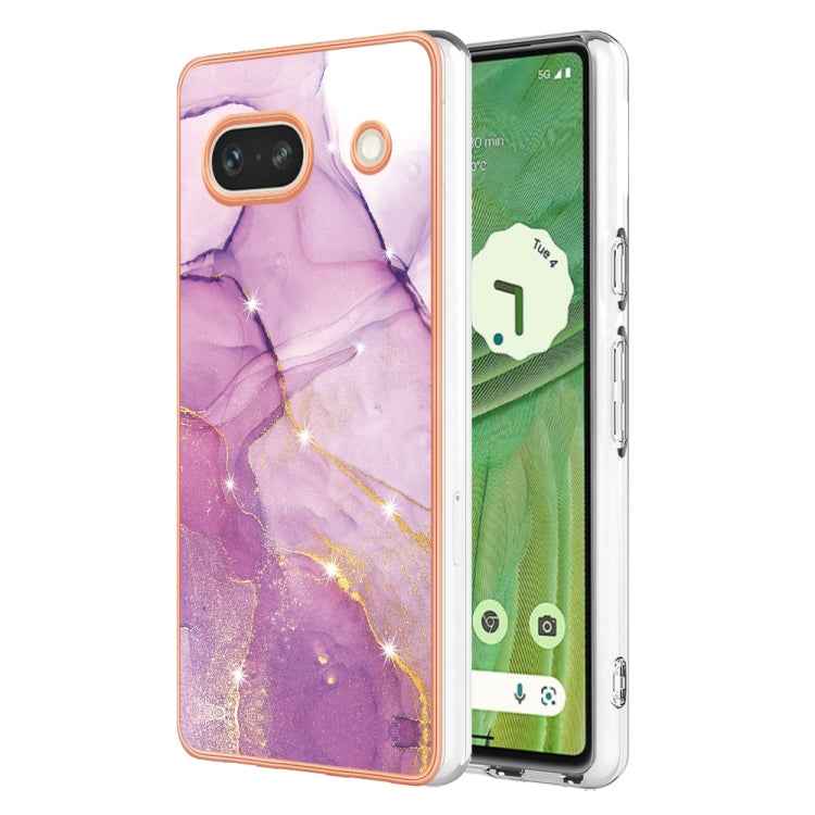 Electroplating Marble Dual-side IMD Phone Case, For Google Pixel 9 Pro XL, For Google Pixel 9 / 9 Pro, For Google Pixel 8a, For Google Pixel 8 Pro, For Google Pixel 8, For Google Pixel 7a