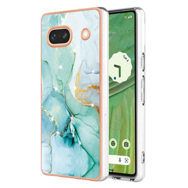 Electroplating Marble Dual-side IMD Phone Case, For Google Pixel 9 Pro XL, For Google Pixel 9 / 9 Pro, For Google Pixel 8a, For Google Pixel 8 Pro, For Google Pixel 8, For Google Pixel 7a