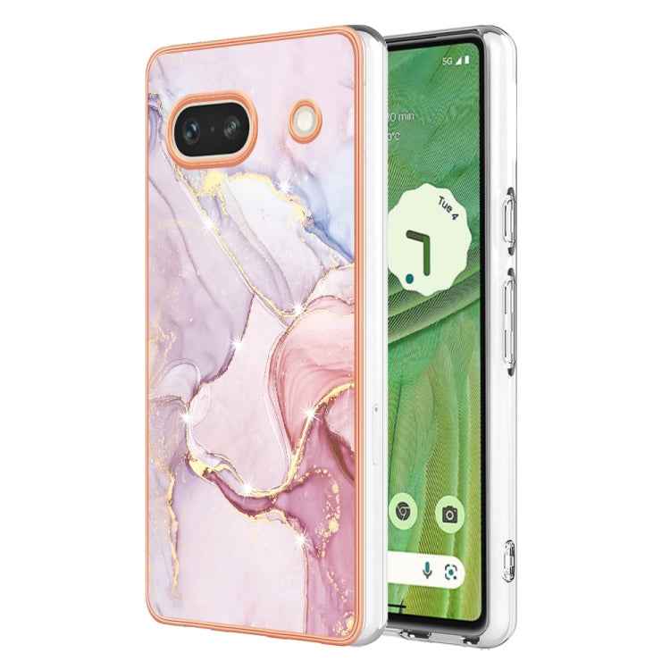 Electroplating Marble Dual-side IMD Phone Case, For Google Pixel 9 Pro XL, For Google Pixel 9 / 9 Pro, For Google Pixel 8a, For Google Pixel 8 Pro, For Google Pixel 8, For Google Pixel 7a