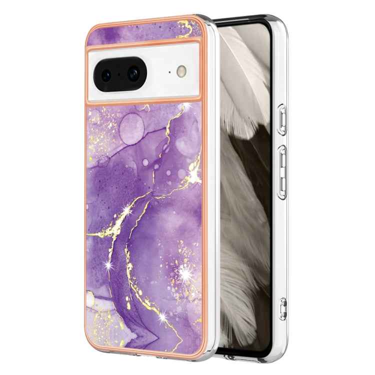 Electroplating Marble Dual-side IMD Phone Case, For Google Pixel 9 Pro XL, For Google Pixel 9 / 9 Pro, For Google Pixel 8a, For Google Pixel 8 Pro, For Google Pixel 8, For Google Pixel 7a
