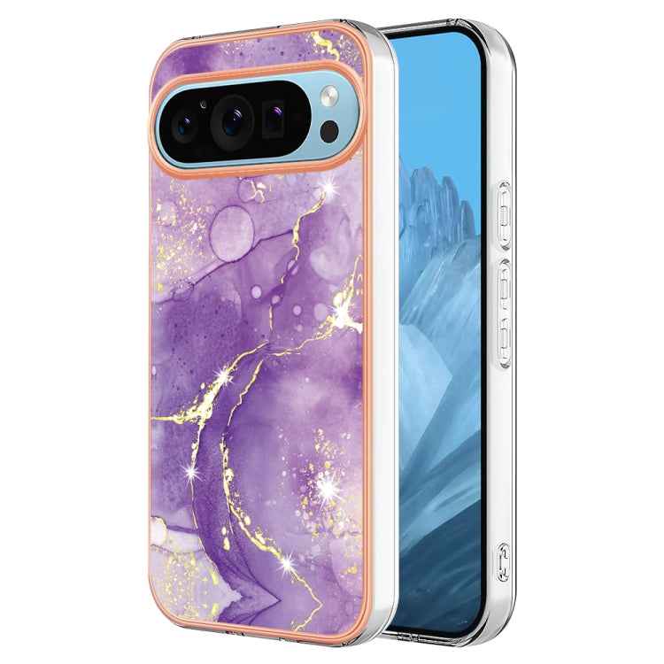 Electroplating Marble Dual-side IMD Phone Case, For Google Pixel 9 Pro XL, For Google Pixel 9 / 9 Pro, For Google Pixel 8a, For Google Pixel 8 Pro, For Google Pixel 8, For Google Pixel 7a