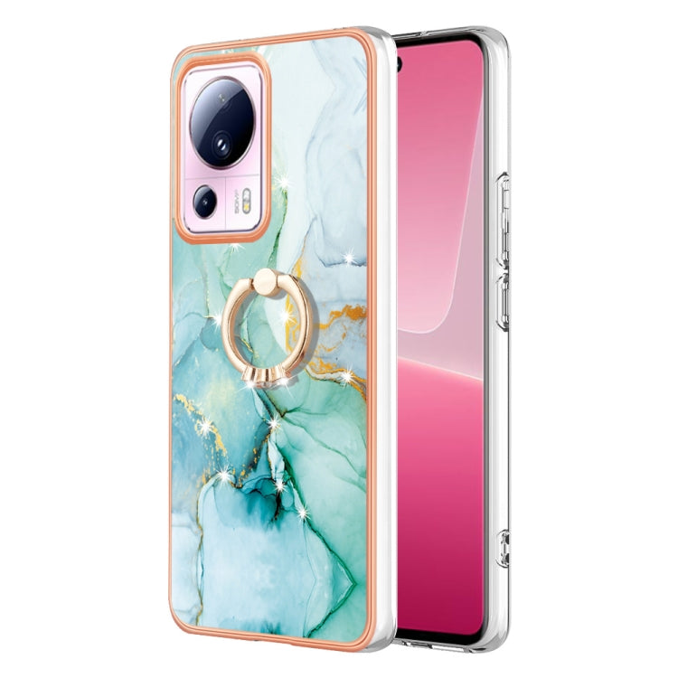 Electroplating Marble IMD TPU Phone Case with Ring Holder