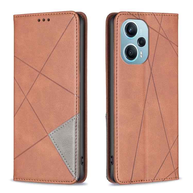 Rhombus Texture Magnetic Leather Phone Case, For Xiaomi Redmi Note 13 Pro+ 5G, For Xiaomi Redmi Note 13 Pro 5G, For Xiaomi 13T / 13T Pro / Redmi K60 Ultra, For Xiaomi Redmi K70 / K70 Pro, For Xiaomi Redmi 12 4G, For Xiaomi Poco F5 5G / Redmi Note 12 Tu...