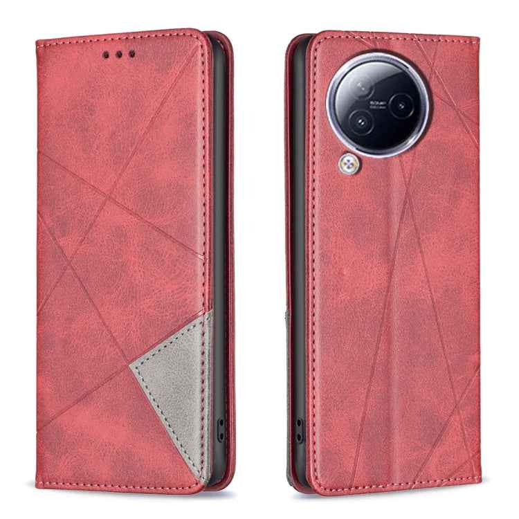 Rhombus Texture Magnetic Leather Phone Case, For Xiaomi Redmi Note 13 Pro+ 5G, For Xiaomi Redmi Note 13 Pro 5G, For Xiaomi 13T / 13T Pro / Redmi K60 Ultra, For Xiaomi Redmi K70 / K70 Pro, For Xiaomi Redmi 12 4G, For Xiaomi Poco F5 5G / Redmi Note 12 Tu...
