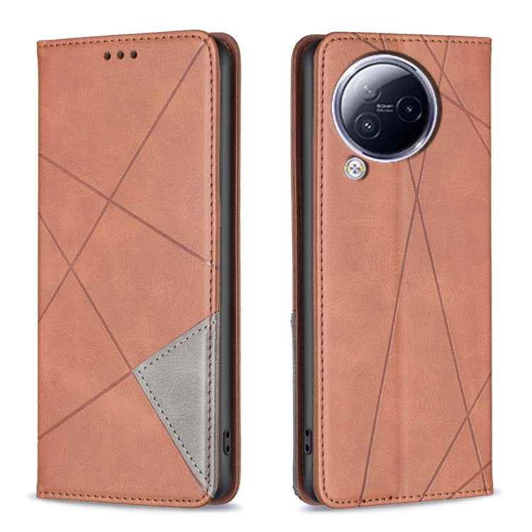 Rhombus Texture Magnetic Leather Phone Case, For Xiaomi Redmi Note 13 Pro+ 5G, For Xiaomi Redmi Note 13 Pro 5G, For Xiaomi 13T / 13T Pro / Redmi K60 Ultra, For Xiaomi Redmi K70 / K70 Pro, For Xiaomi Redmi 12 4G, For Xiaomi Poco F5 5G / Redmi Note 12 Tu...