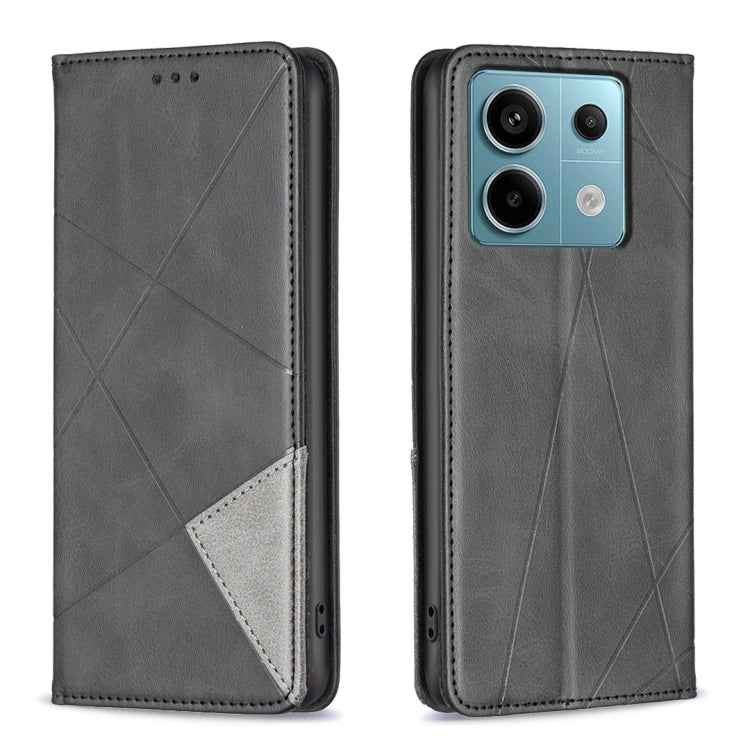 Rhombus Texture Magnetic Leather Phone Case, For Xiaomi Redmi Note 13 Pro+ 5G, For Xiaomi Redmi Note 13 Pro 5G, For Xiaomi 13T / 13T Pro / Redmi K60 Ultra, For Xiaomi Redmi K70 / K70 Pro, For Xiaomi Redmi 12 4G, For Xiaomi Poco F5 5G / Redmi Note 12 Tu...