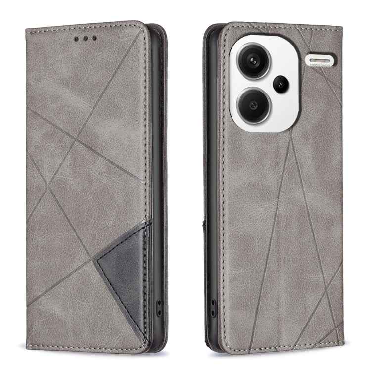 Rhombus Texture Magnetic Leather Phone Case, For Xiaomi Redmi Note 13 Pro+ 5G, For Xiaomi Redmi Note 13 Pro 5G, For Xiaomi 13T / 13T Pro / Redmi K60 Ultra, For Xiaomi Redmi K70 / K70 Pro, For Xiaomi Redmi 12 4G, For Xiaomi Poco F5 5G / Redmi Note 12 Tu...