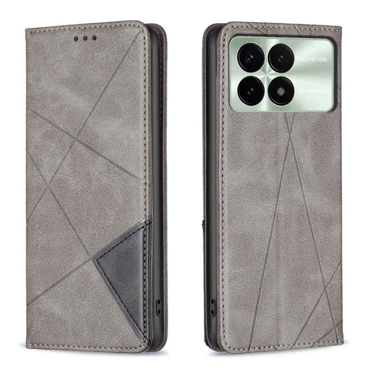 Rhombus Texture Magnetic Leather Phone Case, For Xiaomi Redmi Note 13 Pro+ 5G, For Xiaomi Redmi Note 13 Pro 5G, For Xiaomi 13T / 13T Pro / Redmi K60 Ultra, For Xiaomi Redmi K70 / K70 Pro, For Xiaomi Redmi 12 4G, For Xiaomi Poco F5 5G / Redmi Note 12 Tu...