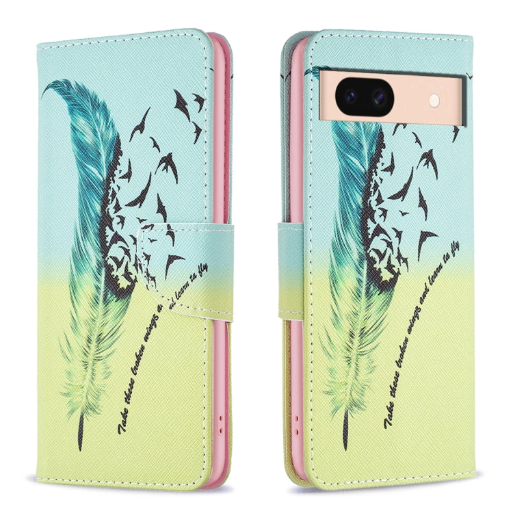 Colored Drawing Pattern Leather Phone Case, For Google Pixel 8, For Google Pixel 8 Pro, For Google Pixel 8A