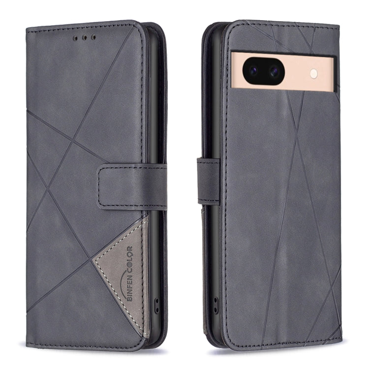 Magnetic Buckle Rhombus Texture Leather Phone Case, For Google Pixel 10a, For Google Pixel 9A, For Google Pixel 9 Pro, For Google Pixel 9, For Google Pixel 8a, For Google Pixel 8 Pro, For Google Pixel 8