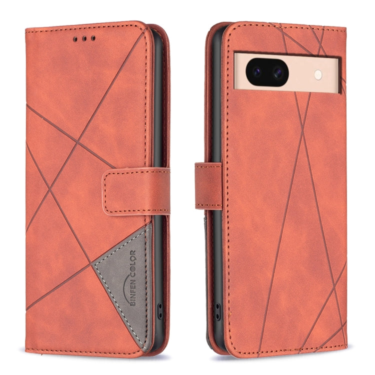 Magnetic Buckle Rhombus Texture Leather Phone Case, For Google Pixel 11 / 11 Pro, For Google Pixel 10a, For Google Pixel 9A, For Google Pixel 9 Pro, For Google Pixel 9, For Google Pixel 8a, For Google Pixel 8 Pro, For Google Pixel 8