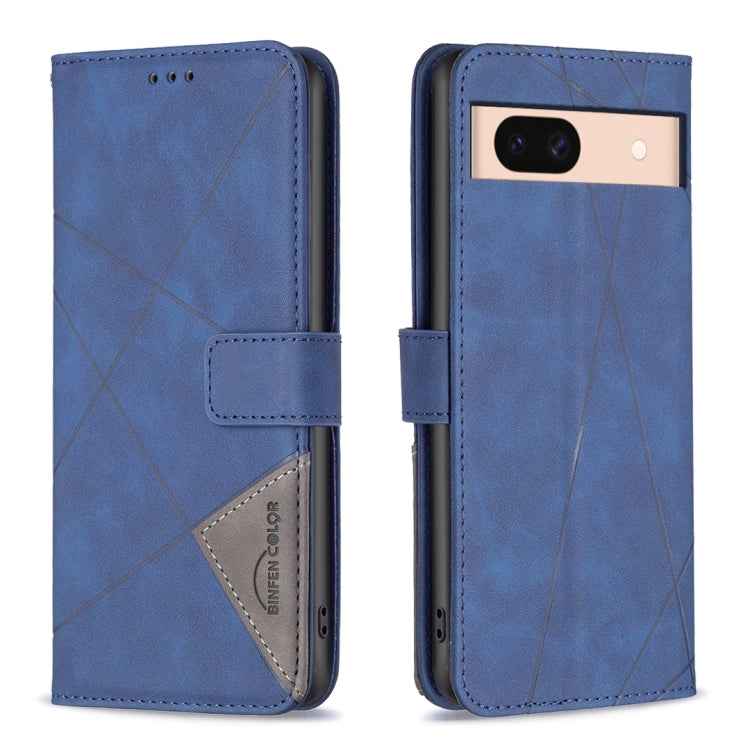 Magnetic Buckle Rhombus Texture Leather Phone Case, For Google Pixel 10a, For Google Pixel 9A, For Google Pixel 9 Pro, For Google Pixel 9, For Google Pixel 8a, For Google Pixel 8 Pro, For Google Pixel 8
