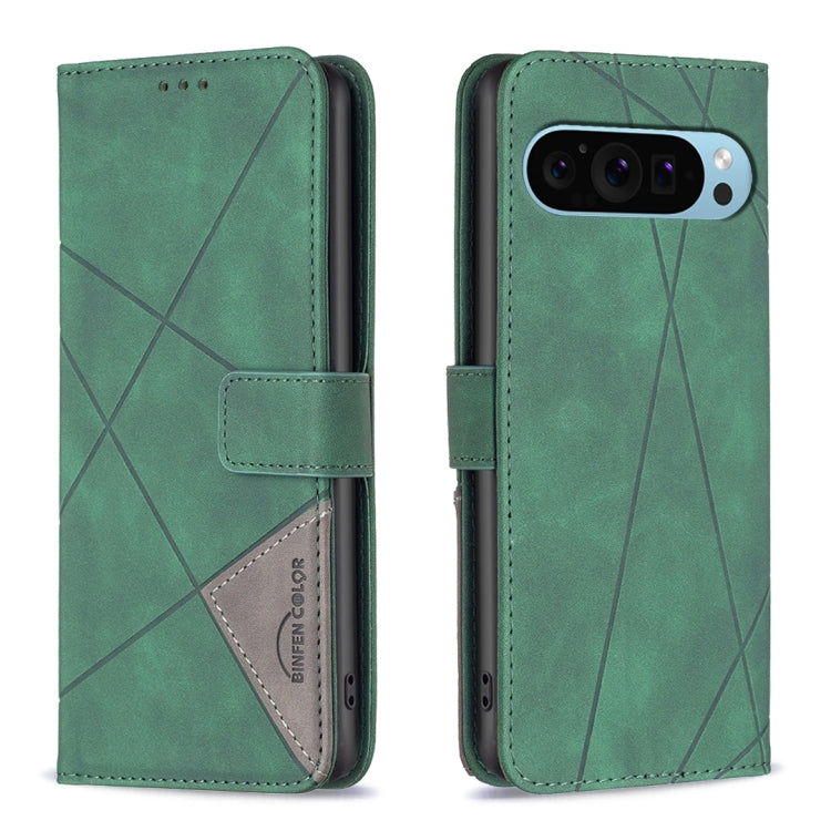 Magnetic Buckle Rhombus Texture Leather Phone Case, For Google Pixel 11 / 11 Pro, For Google Pixel 10a, For Google Pixel 9A, For Google Pixel 9 Pro, For Google Pixel 9, For Google Pixel 8a, For Google Pixel 8 Pro, For Google Pixel 8