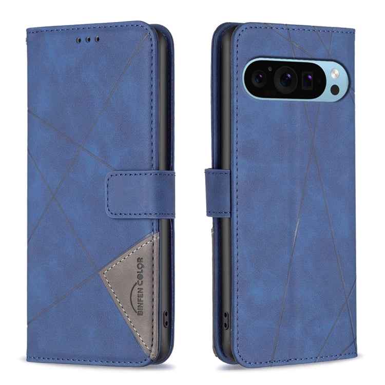 Magnetic Buckle Rhombus Texture Leather Phone Case, For Google Pixel 10a, For Google Pixel 9A, For Google Pixel 9 Pro, For Google Pixel 9, For Google Pixel 8a, For Google Pixel 8 Pro, For Google Pixel 8