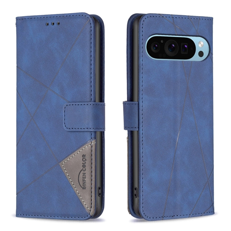Magnetic Buckle Rhombus Texture Leather Phone Case, For Google Pixel 11 / 11 Pro, For Google Pixel 10a, For Google Pixel 9A, For Google Pixel 9 Pro, For Google Pixel 9, For Google Pixel 8a, For Google Pixel 8 Pro, For Google Pixel 8