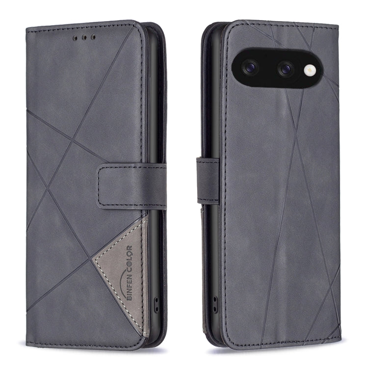 Magnetic Buckle Rhombus Texture Leather Phone Case, For Google Pixel 10a, For Google Pixel 9A, For Google Pixel 9 Pro, For Google Pixel 9, For Google Pixel 8a, For Google Pixel 8 Pro, For Google Pixel 8