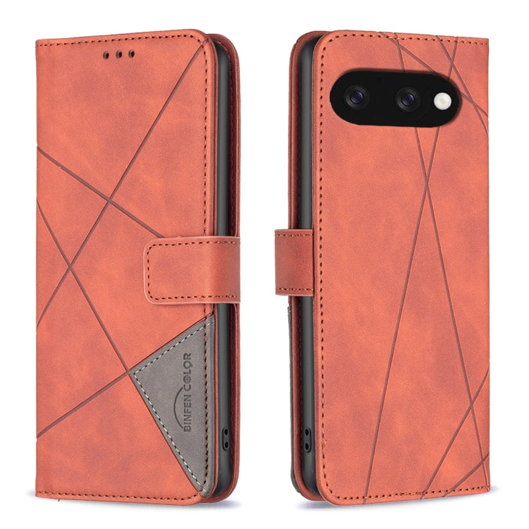Magnetic Buckle Rhombus Texture Leather Phone Case, For Google Pixel 10a, For Google Pixel 9A, For Google Pixel 9 Pro, For Google Pixel 9, For Google Pixel 8a, For Google Pixel 8 Pro, For Google Pixel 8