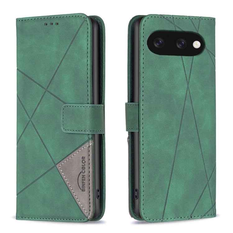 Magnetic Buckle Rhombus Texture Leather Phone Case, For Google Pixel 10a, For Google Pixel 9A, For Google Pixel 9 Pro, For Google Pixel 9, For Google Pixel 8a, For Google Pixel 8 Pro, For Google Pixel 8