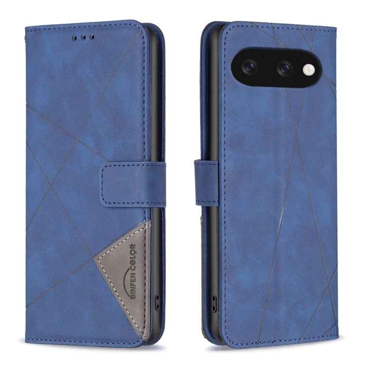 Magnetic Buckle Rhombus Texture Leather Phone Case, For Google Pixel 10a, For Google Pixel 9A, For Google Pixel 9 Pro, For Google Pixel 9, For Google Pixel 8a, For Google Pixel 8 Pro, For Google Pixel 8
