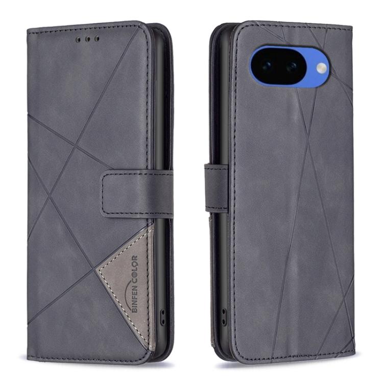 Magnetic Buckle Rhombus Texture Leather Phone Case, For Google Pixel 10a, For Google Pixel 9A, For Google Pixel 9 Pro, For Google Pixel 9, For Google Pixel 8a, For Google Pixel 8 Pro, For Google Pixel 8