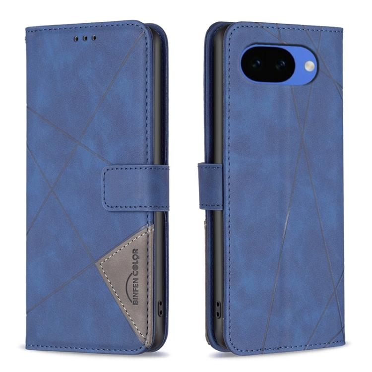 Magnetic Buckle Rhombus Texture Leather Phone Case, For Google Pixel 10a, For Google Pixel 9A, For Google Pixel 9 Pro, For Google Pixel 9, For Google Pixel 8a, For Google Pixel 8 Pro, For Google Pixel 8