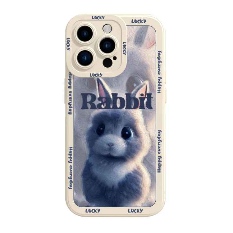 Liquid Silicone Oil Painting Rabbit Phone Case