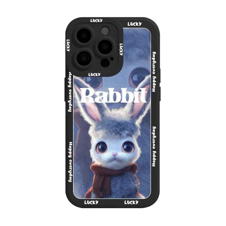 Liquid Silicone Oil Painting Rabbit Phone Case