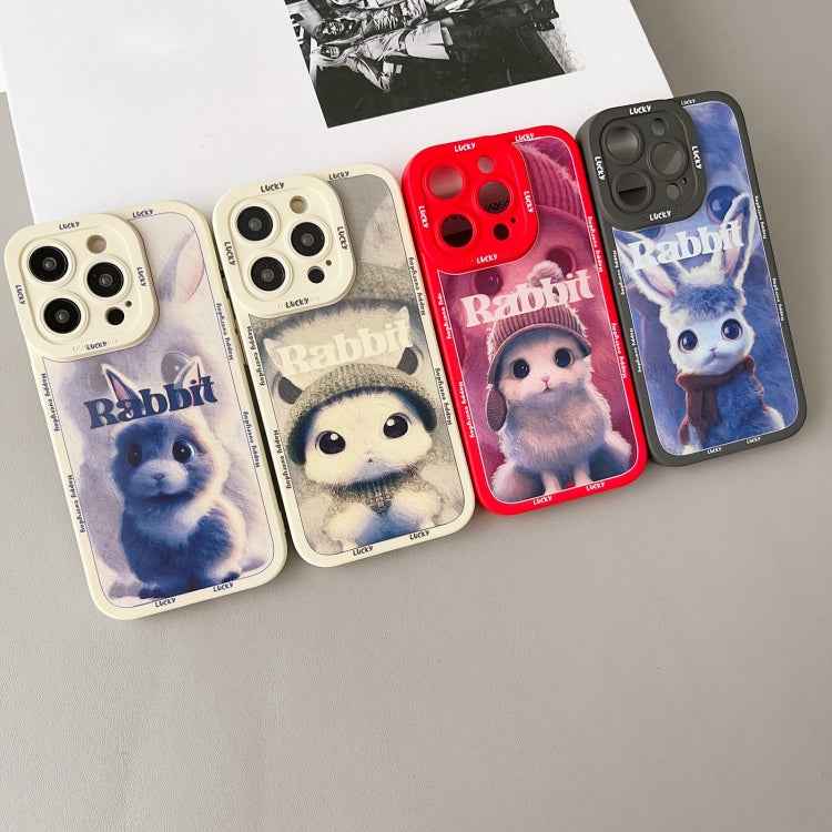 Liquid Silicone Oil Painting Rabbit Phone Case