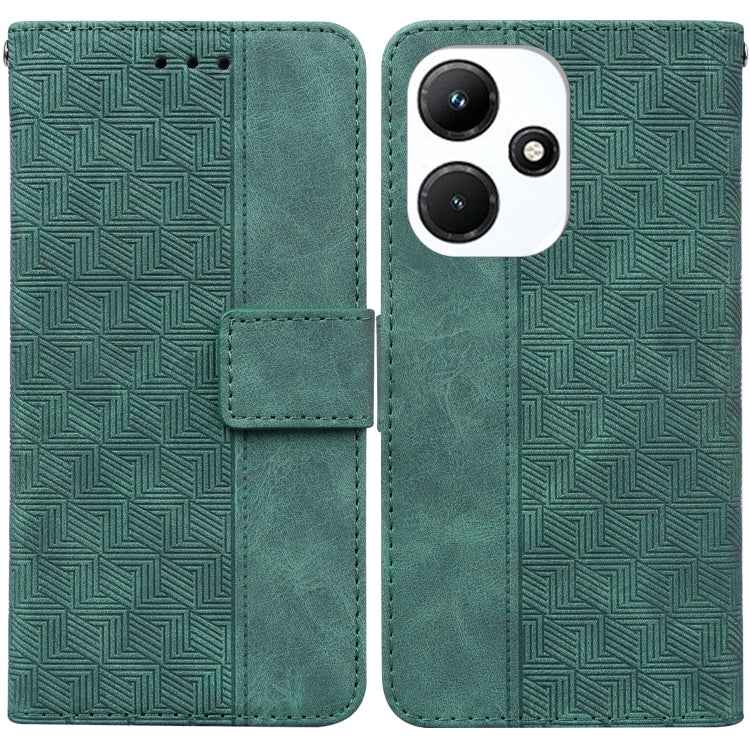 Geometric Embossed Leather Phone Case, For Infinix Note 30i, For Infinix Note 30 Pro, For Infinix Note 30, For Infinix Note 30 VIP, For Infinix Hot 30 Play, For Infinix Hot 30i, For Infinix Hot 30, For Infinix Smart 7 African